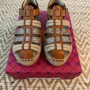 Tory Burch Fisherman Platform Espadrilles